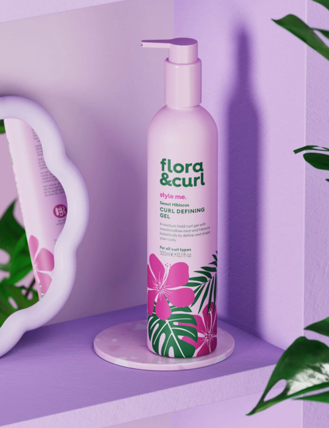 Loción activa rizos hibisco dulce flora curl 300ml