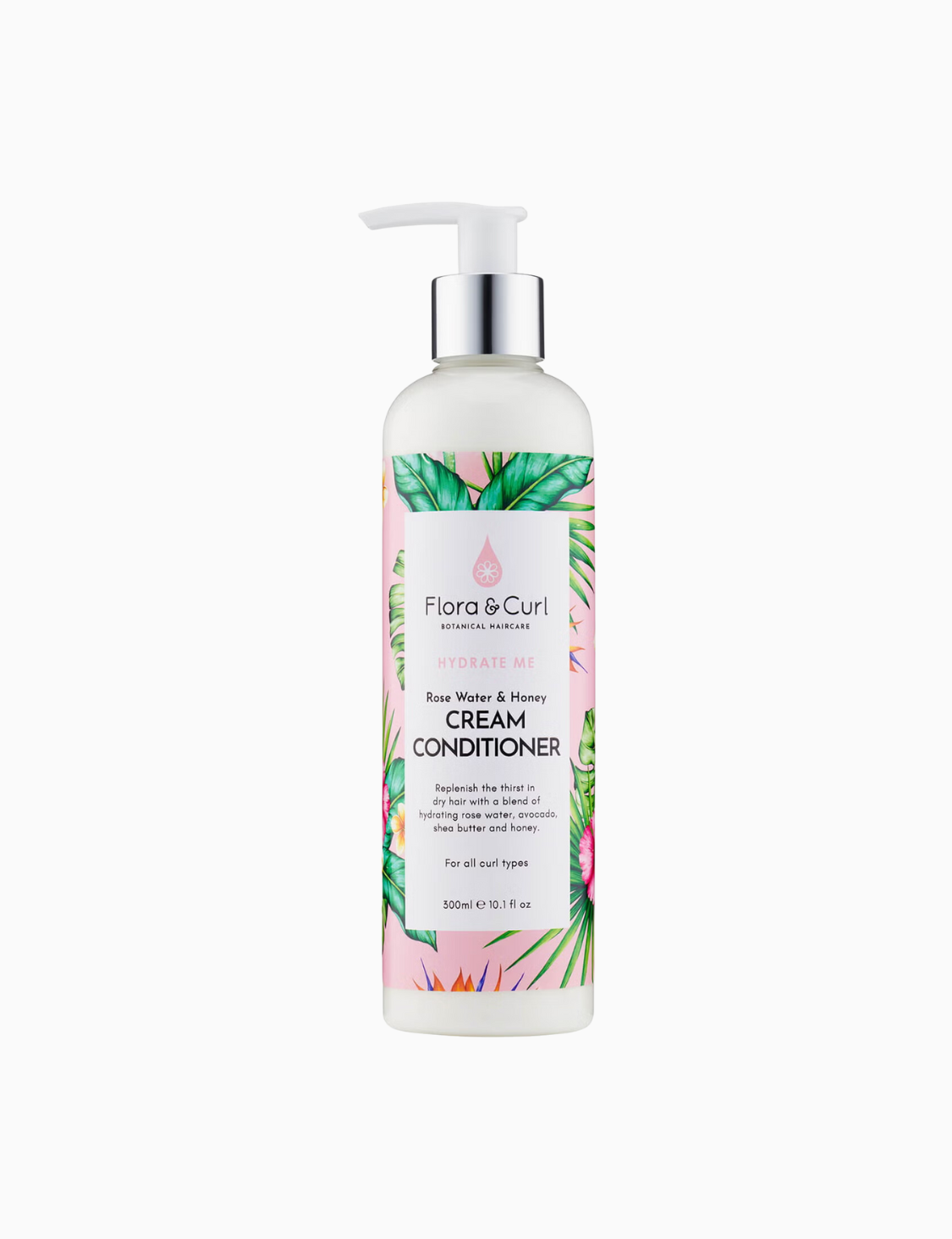 Flora & Curl Rose Water & Honey Cream Conditioner 300ml